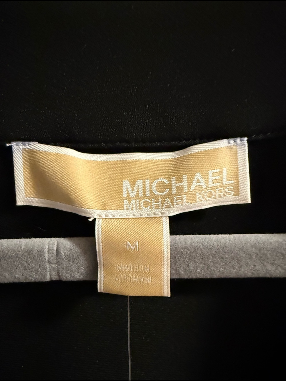 Michael Kors Black Sleeveless Stud-Trim Wrap Mini Dress - Picture 4 of 8